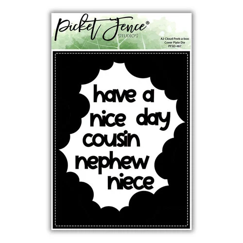 Picket Fence Studios - Dies - Cloud Peek-a-boo Cover Plate