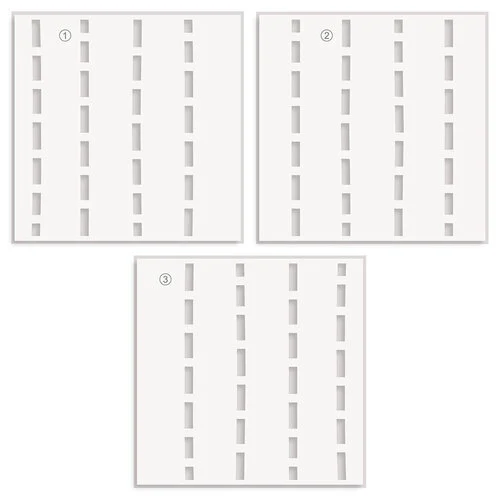 Altenew - Builder Stencil - 3 In 1 Set - Woven Ribbon