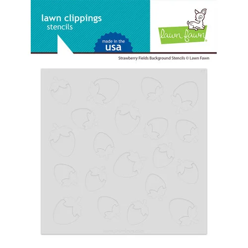 Lawn Fawn - Stencils - Strawberry Fields Background 1 Lawn Fawn - Stencils - Strawberry Fields Background