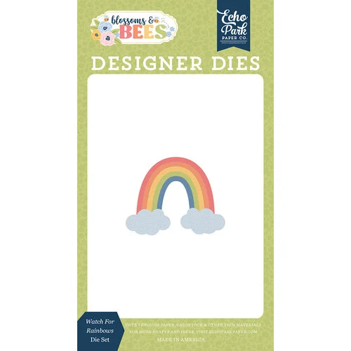 Echo Park - Blossoms And Bees Collection - Designer Dies - Watch For Rainbows