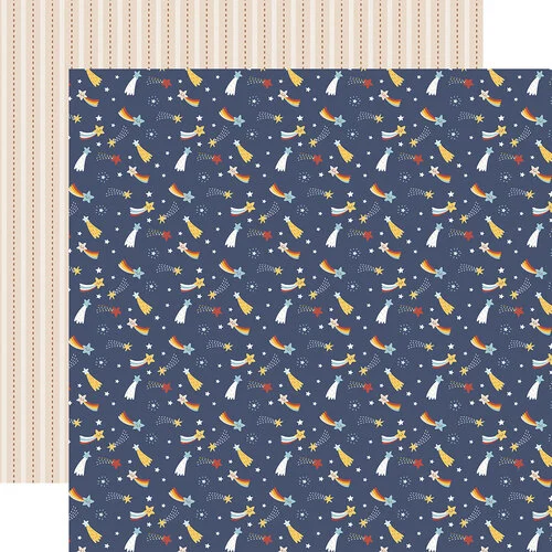 Echo Park - Baby On Board - Boy Collection - 12 x 12 Double Sided Paper - Dream Big Stars