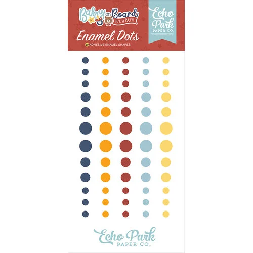 Echo Park - Baby On Board - Boy Collection - Enamel Dots