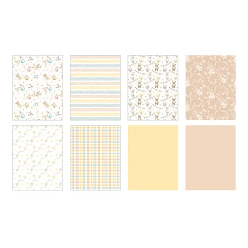 Scrapbook.com - Darling - Patterned Cardstock Paper Pad - Double Sided - A2 - 4.25 x 5.5 - 40 Sheets