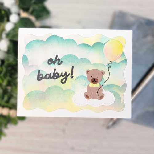 Scrapbook.com - Clear Photopolymer Stamp Set - Darling - Baby - Special Delivery
