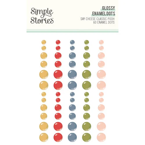 Simple Stories - Say Cheese Classic Pooh Collection - Glossy Enamel Dots