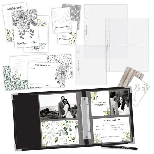 Scrapbook.com - Simple Scrapbooks - Wedding - Complete Kit with Black Album 1 Scrapbook.com - Simple Scrapbooks - Wedding - Complete Kit with Black Album