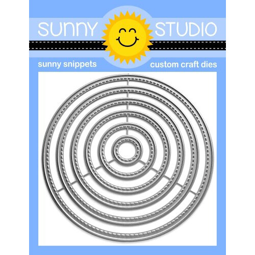 Sunny Studio Stamps - Sunny Snippets - Craft Dies - Small Stitched Circle 1 Sunny Studio Stamps - Sunny Snippets - Craft Dies - Small Stitched Circle