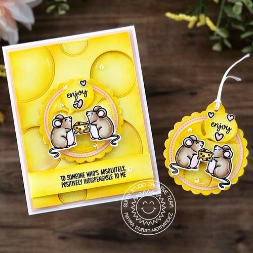 Sunny Studio Stamps - Sunny Snippets - Craft Dies - Small Stitched Circle 2 Sunny Studio Stamps - Sunny Snippets - Craft Dies - Small Stitched Circle