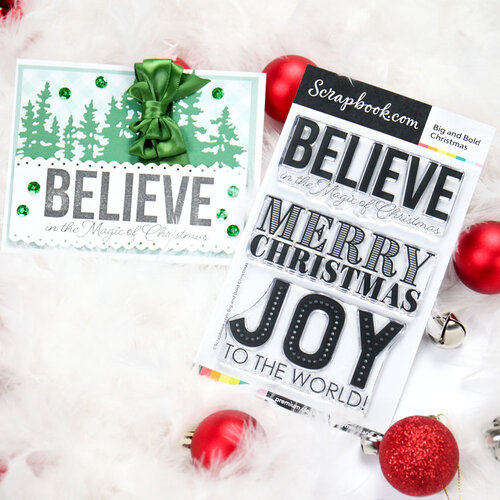 Scrapbook.com - Clear Photopolymer Stamp Set - Big and Bold Christmas 10 Scrapbook.com - Clear Photopolymer Stamp Set - Big and Bold Christmas