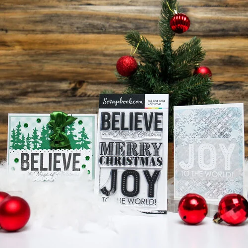Scrapbook.com - Clear Photopolymer Stamp Set - Big and Bold Christmas 8 Scrapbook.com - Clear Photopolymer Stamp Set - Big and Bold Christmas