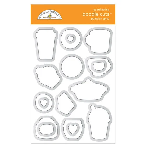 Doodlebug Design - Pumpkin Spice Collection - Doodle Cuts - Metal Dies - Pumpkin Spice