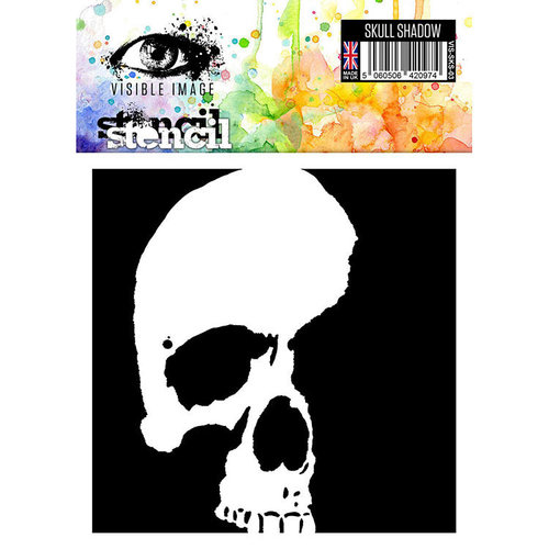 Visible Image - 6 x 6 Stencil - Skull Shadow
