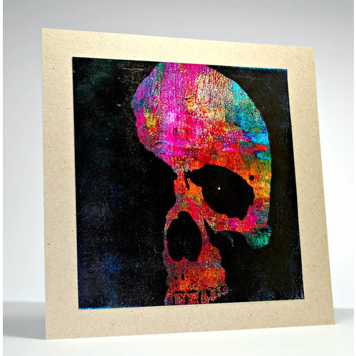 Visible Image - 6 x 6 Stencil - Skull Shadow