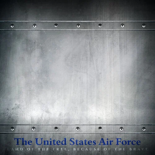 Scrapbook Customs - 12 x 12 Double Sided Paper - Air Force Emblem 3 Scrapbook Customs - 12 x 12 Double Sided Paper - Air Force Emblem