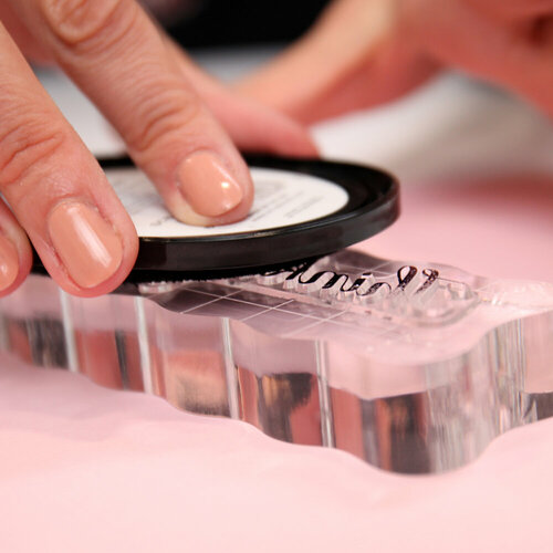 Scrapbook.com - Perfect Clear Acrylic Stamp Block - Long Rectangle