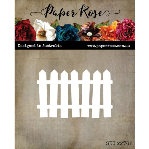 Paper Rose - Dies - Wonky Picket Fence 1 Paper Rose - Dies - Wonky Picket Fence