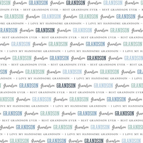 Scrapbook Customs - 12 x 12 Double Sided Paper - Grandson 2 Scrapbook Customs - 12 x 12 Double Sided Paper - Grandson
