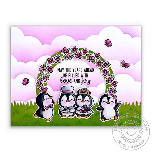 Sunny Studio Stamps - Clear Photopolymer Stamps - Wedded Bliss