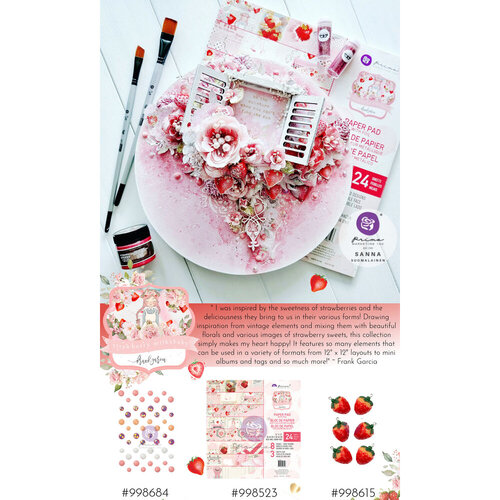Prima - Strawberry Milkshake Collection - Enamel Charms 4 Prima - Strawberry Milkshake Collection - Enamel Charms