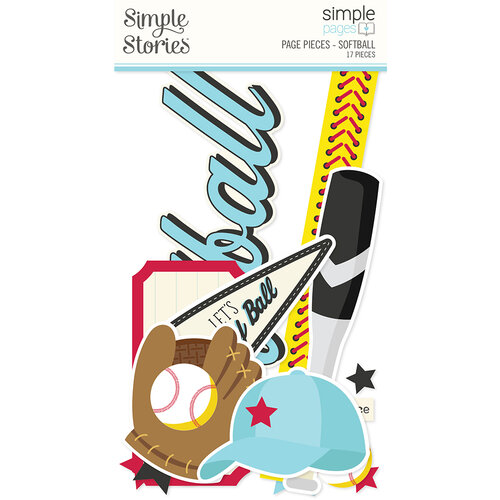 Simple Stories - Simple Pages Collection - Page Pieces - Softball 1 Simple Stories - Simple Pages Collection - Page Pieces - Softball