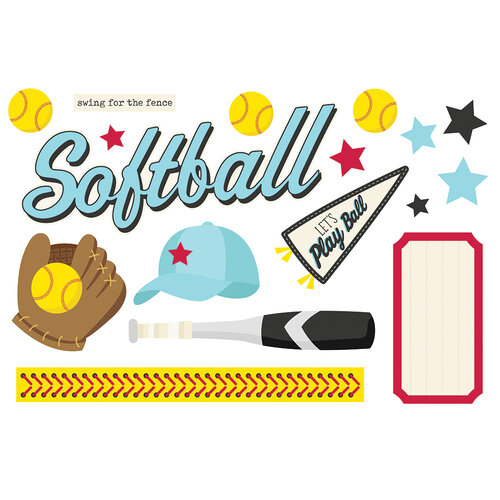 Simple Stories - Simple Pages Collection - Page Pieces - Softball 2 Simple Stories - Simple Pages Collection - Page Pieces - Softball