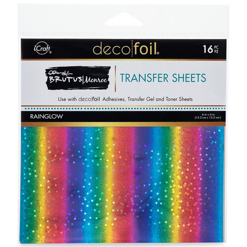 Therm O Web - iCraft - Deco Foil - 6 x 6 Transfer Sheets - 16 Pack - Rainglow 1 Therm O Web - iCraft - Deco Foil - 6 x 6 Transfer Sheets - 16 Pack - Rainglow