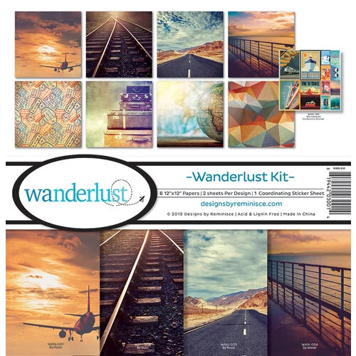 Reminisce - Wanderlust Collection - 12 x 12 Collection Kit 1 Reminisce - Wanderlust Collection - 12 x 12 Collection Kit