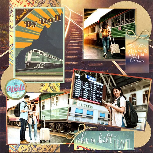 Reminisce - Wanderlust Collection - 12 x 12 Collection Kit 2 Reminisce - Wanderlust Collection - 12 x 12 Collection Kit