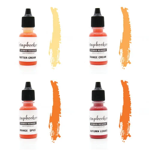 Scrapbook.com - Premium Hybrid Reinker Kit - Orange Group 1 Scrapbook.com - Premium Hybrid Reinker Kit - Orange Group