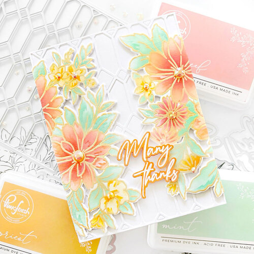 Pinkfresh Studio - Clear Photopolymer Stamps - Painted Daisies