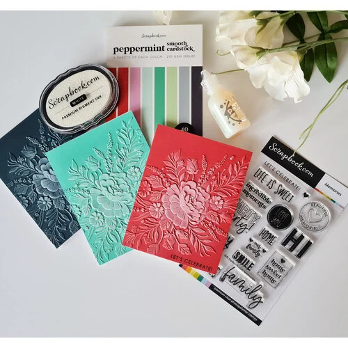 Scrapbook.com - Peppermint - Smooth Cardstock Paper Pad - A2 - 4.25 x 5.5 - 40 Sheets