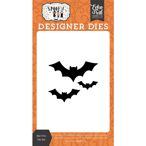 Echo Park - Spooky Collection - Halloween - Designer Dies - Bat Trio 1 Echo Park - Spooky Collection - Halloween - Designer Dies - Bat Trio