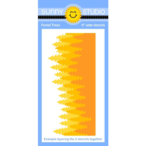 Sunny Studio Stamps - Layering Stencils - Forest Tree
