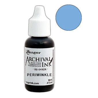 Ranger Ink - Wendy Vecchi - Make Art - Archival Ink Reinker - Periwinkle 1 Ranger Ink - Wendy Vecchi - Make Art - Archival Ink Reinker - Periwinkle