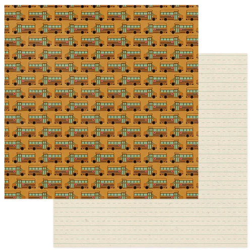 PhotoPlay - Real Genius Collection - 12 x 12 Double Sided Paper - Bus