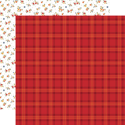 Echo Park - Fall Collection - 12 x 12 Double Sided Paper - Patch Plaid 1 Echo Park - Fall Collection - 12 x 12 Double Sided Paper - Patch Plaid
