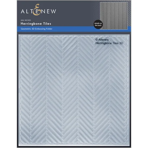 Altenew - Embossing Folder - 3D - Herringbone Tiles 1 Altenew - Embossing Folder - 3D - Herringbone Tiles