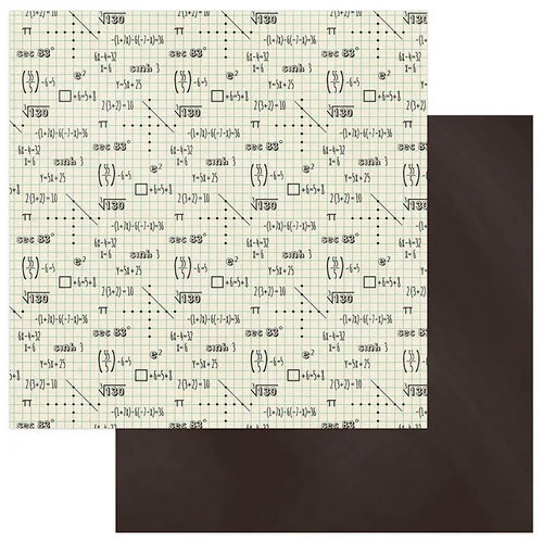 PhotoPlay - Real Genius Collection - 12 x 12 Double Sided Paper - Math 1 PhotoPlay - Real Genius Collection - 12 x 12 Double Sided Paper - Math