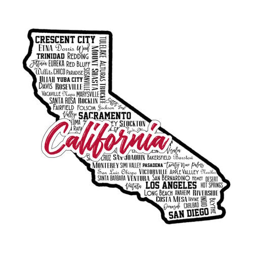Scrapbook Customs - State Sights Collection - Laser Cuts - California