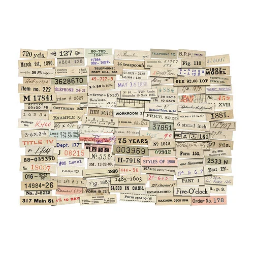 Idea-ology - Tim Holtz - Ephemera Snippets - Number Strips 2 Idea-ology - Tim Holtz - Ephemera Snippets - Number Strips