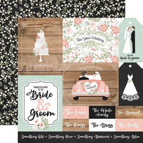 Echo Park - Our Wedding Collection - 12 x 12 Double Sided Paper - Multi Journaling Cards 1 Echo Park - Our Wedding Collection - 12 x 12 Double Sided Paper - Multi Journaling Cards