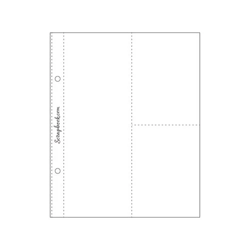 Scrapbook.com - 6x8 Page Protectors - One 3x8 Two 3x4 - 10 Pack