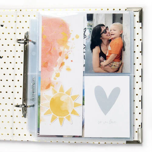 Scrapbook.com - 6x8 Page Protectors - One 3x8 Two 3x4 - 10 Pack