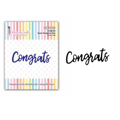 Dress My Craft - Dies - Congrats