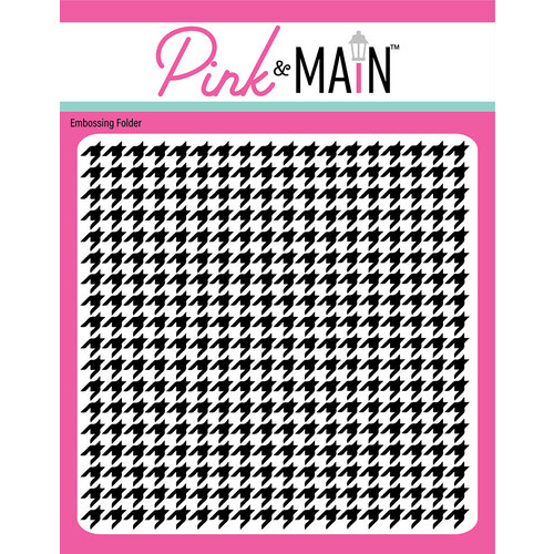 Pink and Main - Embossing Folder - Houndstooth