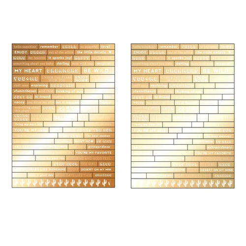 Prima - Golden Desert Collection - Word Stickers