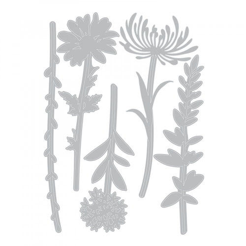 Sizzix - Tim Holtz - Alterations Collection - Thinlits Dies - Wildflower Stems 01 3 Sizzix - Tim Holtz - Alterations Collection - Thinlits Dies - Wildflower Stems 01