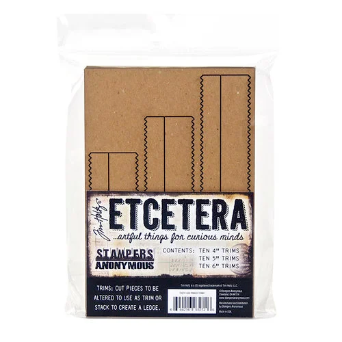 Stampers Anonymous - Tim Holtz - Chipboard Trims - Pinked 1 Stampers Anonymous - Tim Holtz - Chipboard Trims - Pinked