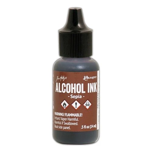 Ranger Ink - Tim Holtz - Adirondack Alcohol Inks - Sepia