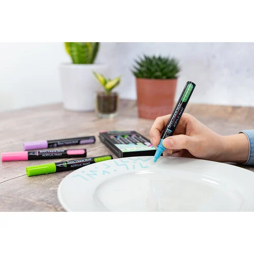 Crafter's Companion - Spectrum Noir - Acrylic Paint Markers - 4 Pack - Essential 4 Crafter's Companion - Spectrum Noir - Acrylic Paint Markers - 4 Pack - Essential